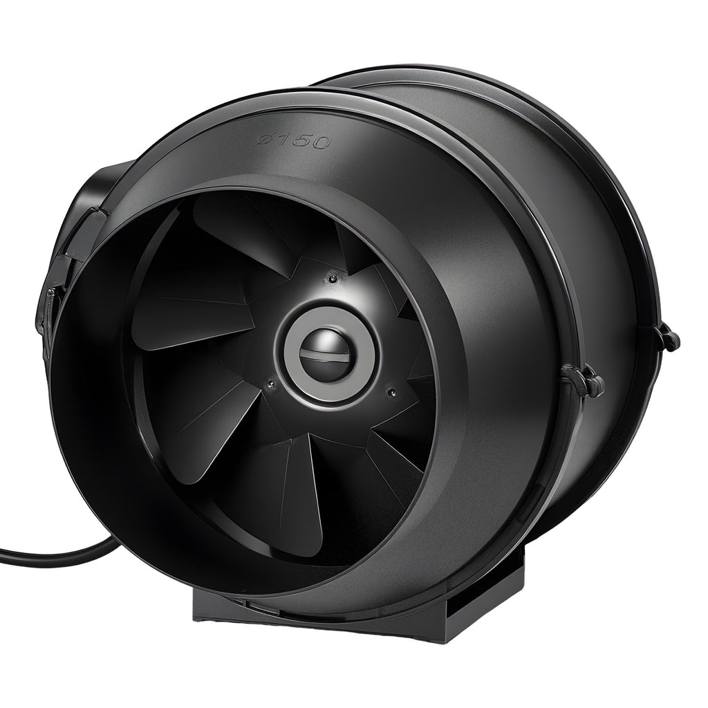 Inline Duct Fan, 6 In Quiet Inline Exhaust Fan, 380 CFM Powerful AC-Motor Ventilation Fans For Cooling Booster, High Air Flow, Vent Blower Fans For Indoor Grow Tents Basement Hydroponics