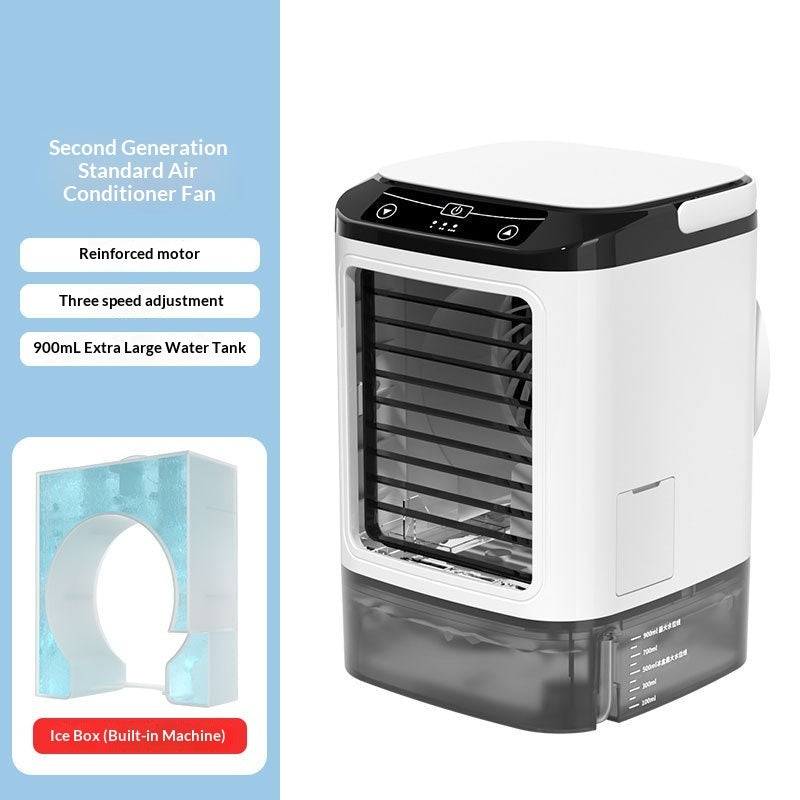 USB Desktop Fan With Mist Spray Humidifying Function And Cooling Features