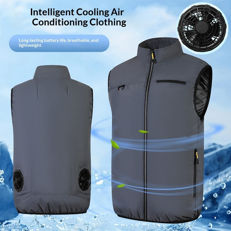 Wearable Fan Vest — USB Rechargeable Cooling Vest for Summer
