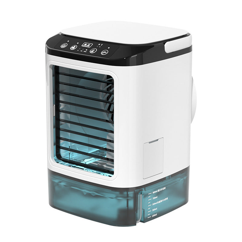 USB Desktop Fan With Mist Spray Humidifying Function And Cooling Features