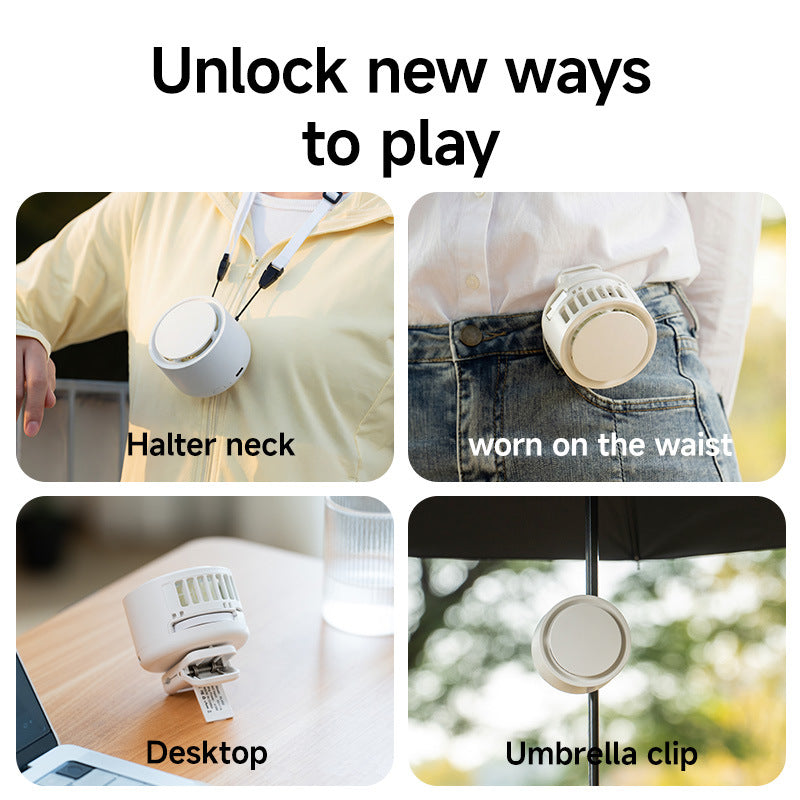 High-CFM Portable Neck-Mounted Fan