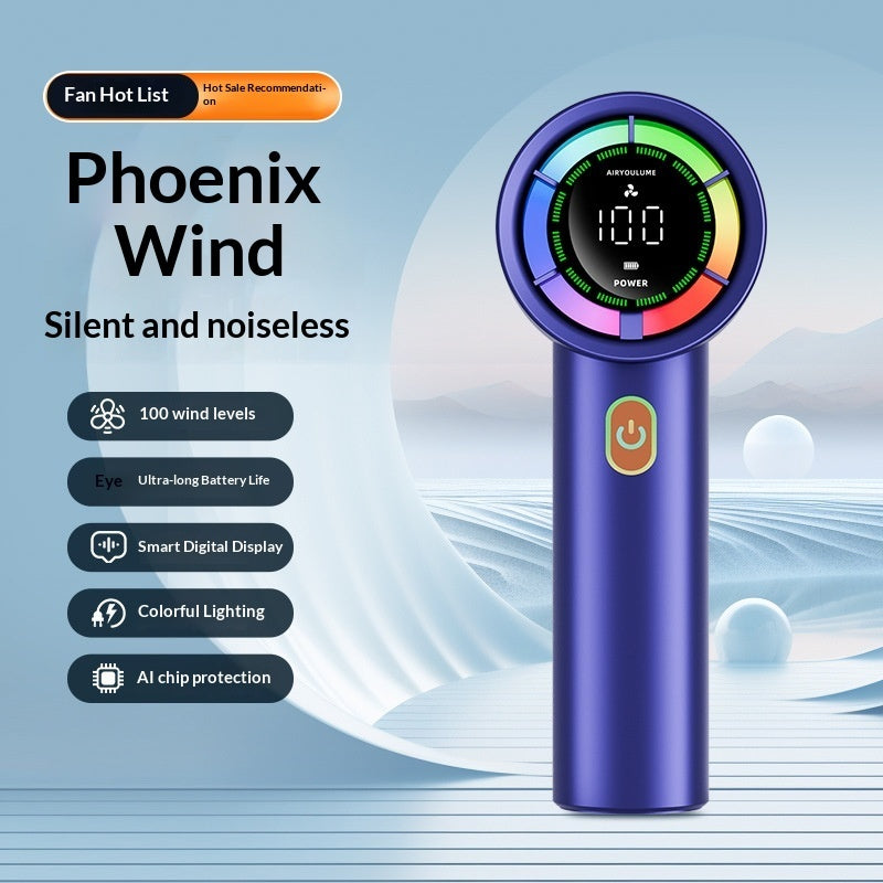 G80 High-Speed Cooling Handheld Fan USB-Rechargeable Brushless Mini Portable Fan Cross-Border