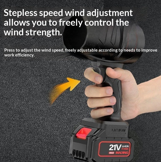 Variable-Speed Handheld Turbo Fan — High-Power Leaf Blower & Dust Collector