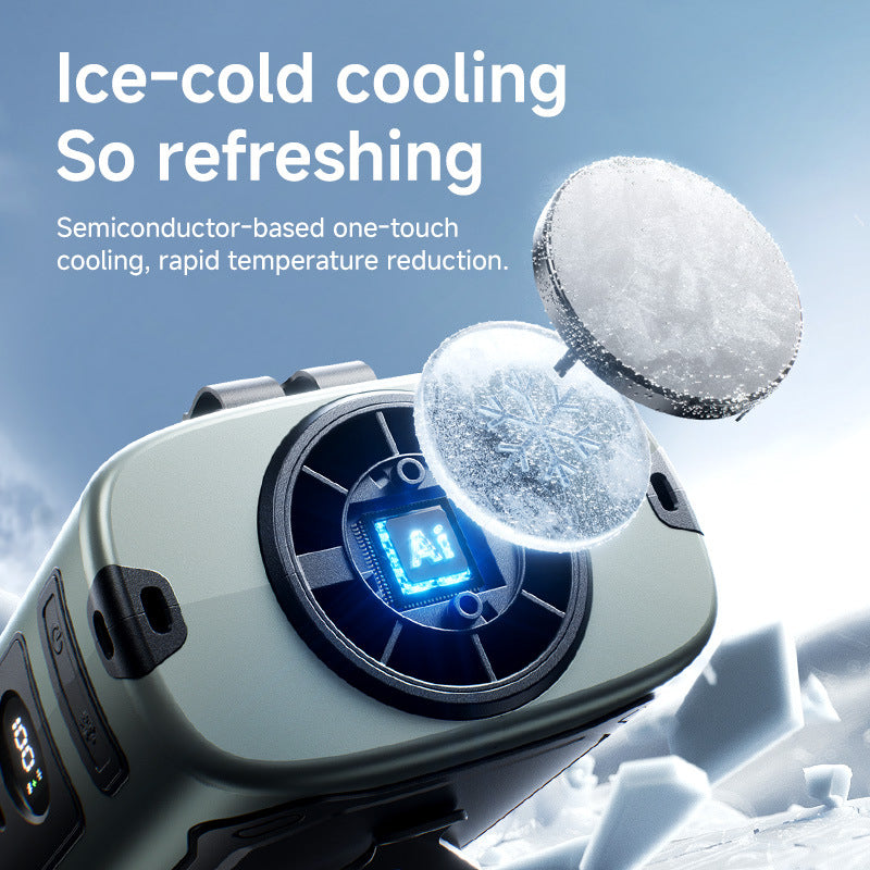 8000mAh High-Wind-Cooling Waist-Hanging Fan