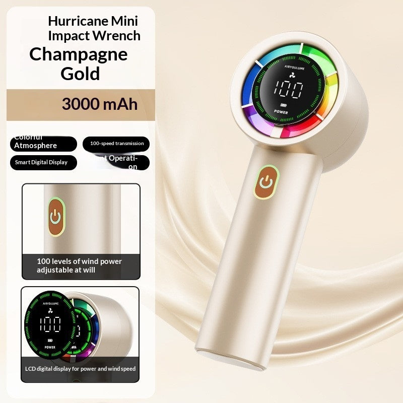 G80 High-Speed Cooling Handheld Fan USB-Rechargeable Brushless Mini Portable Fan Cross-Border