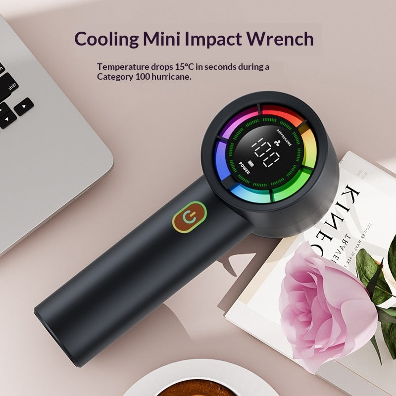 G80 High-Speed Cooling Handheld Fan USB-Rechargeable Brushless Mini Portable Fan Cross-Border
