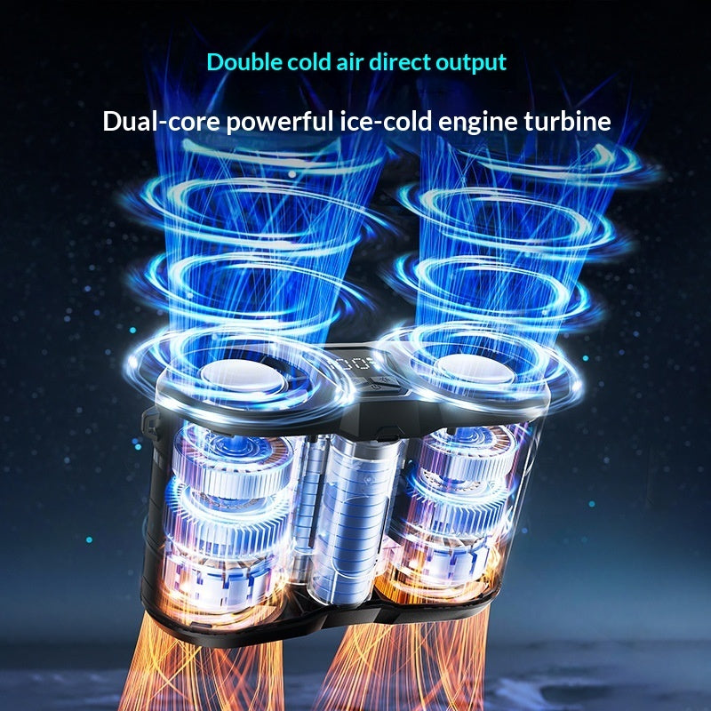 New Cooling USB-Charged Turbo High-Wind-Force Outdoor Portable Neck-Mounted Fan