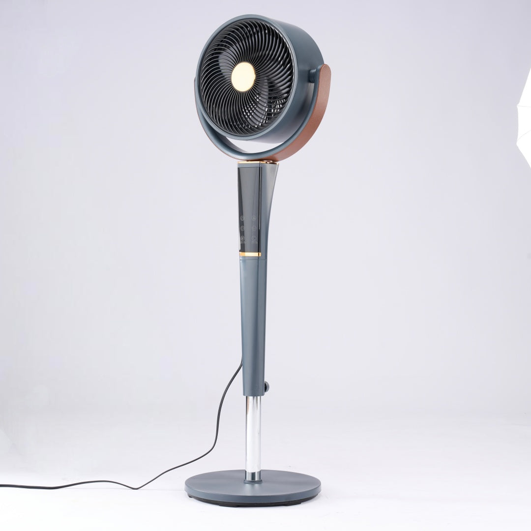 Silent Upright Fan, 15-speed Floor-standing Fan, With Touch Control And LED Lights