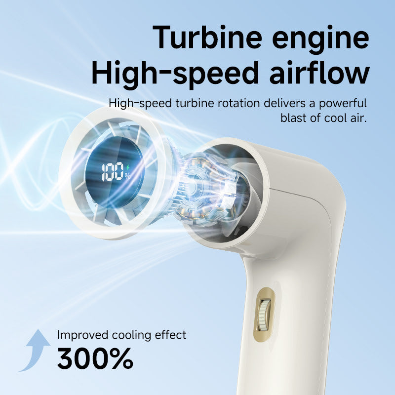 Stepless Speed-Adjustment High-Speed Turbine Handheld Fan